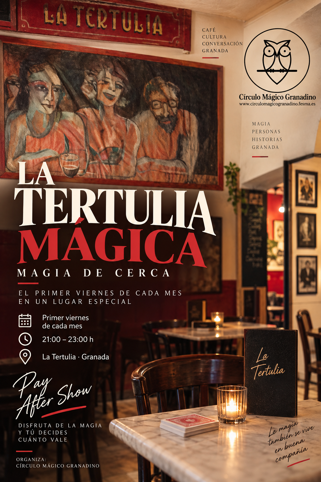 Cartel de LA TERTULIA MAGICA